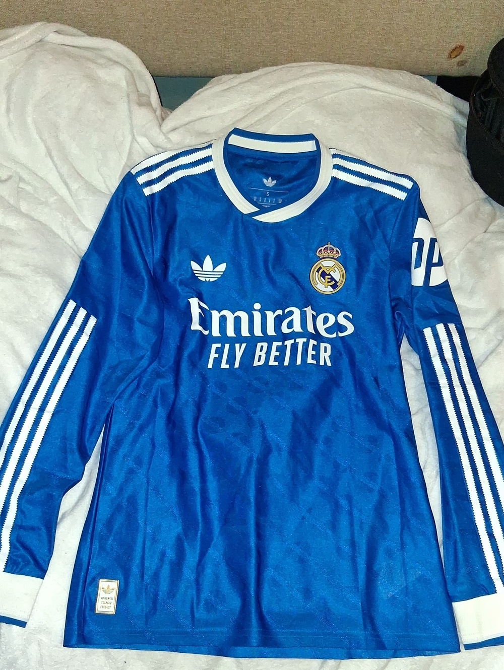 adidas Originals Royal Blue Real Madrid Long Sleeve Jersey